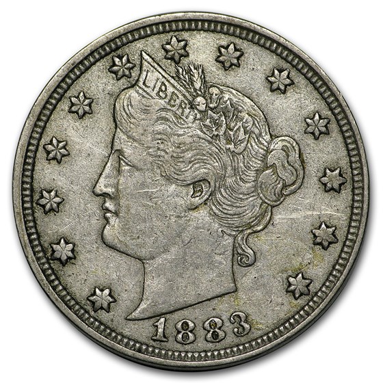 1883 Liberty Head V Nickel No Cents XF 1883 Liberty Head V Nickel No Cents XF